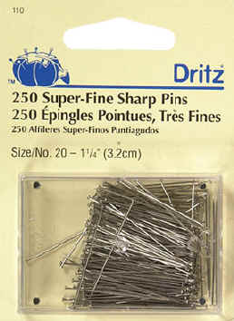 Prym Dritz Super Steel Dressmaker Pins - 1/2 Lb Box (Size 20, 1-1