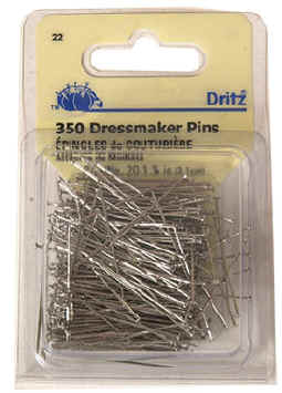 Dressmaker Pin Size 20 - 1-1/4