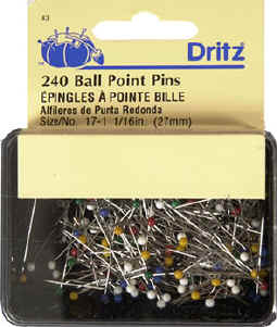 Dritz Collins Super Strong Quilting Pins 250/Pkg-Size 28