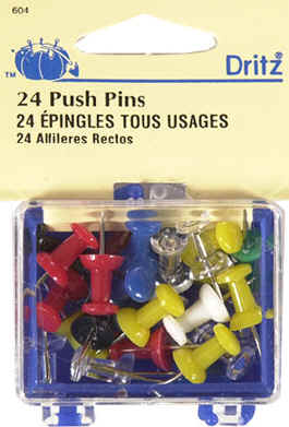 Steel Dressmaker T-Pins - 1/8 Lb. Bag (T Pin #32, 2 Long)